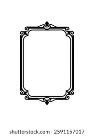 Square vector border frame design.