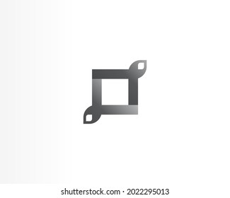 Square vector brand logo design concept