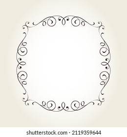 Square vector frame for your projects.