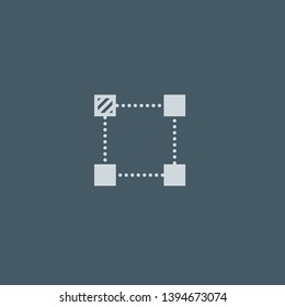 Square vector icon. Square concept stroke symbol design. Thin graphic elements vector illustration, outline pattern for your web site design, logo, UI. EPS 10.