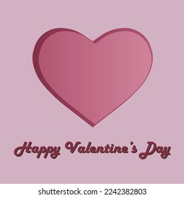 Quadratische Vektorgrafiken. Rosa, Rot, Herzen. Valentinstag. Geeignet für Postkarten, Social-Media-Vorlagen etc. Retro-Stil, Papierausschnitt