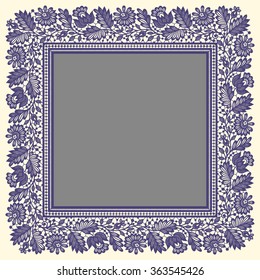 Square Vector Lace Frame. 