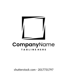 square vector logo design template