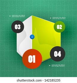 Square vector option banner template