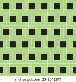 Square vector pattern. Light green square pattern. Seamless geometric pattern for clothing, wrapping paper, backdrop, background, gift card.