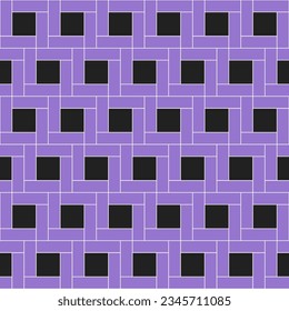 Square vector pattern. Purple square pattern. Seamless geometric pattern for clothing, wrapping paper, backdrop, background, gift card.