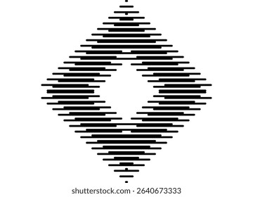 Square vector pattern of thin black lines on white background, Modern design element. Striped vector background for covers, packaging, advertising. Geometric shapes. Frame