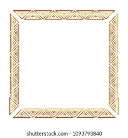 square victorian golden frame