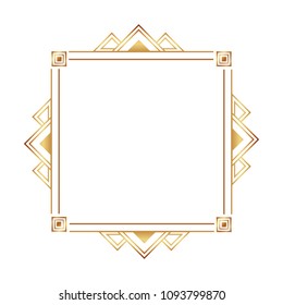 square victorian golden frame