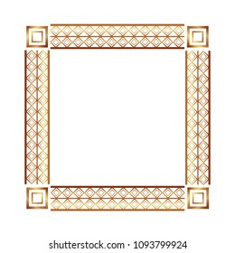 square victorian golden frame