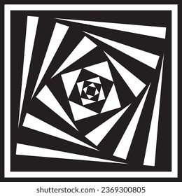 Square Wall Art Design and Square Illusion Art Work