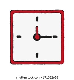 square wall clock icon image 
