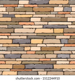square wall of long colored natural stones on a black background