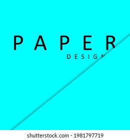 Square wallpaper in paper style with PAPER DESIGN lettering