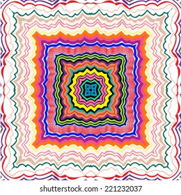 Square wave pattern ,colorful vector,scarf and pillow motif,also for other usage.