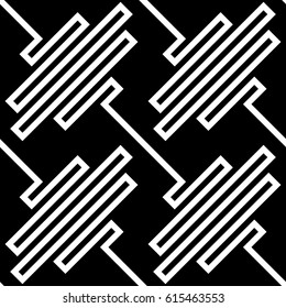 Square waves. Zigzag lines. Jagged stripes. Seamless surface pattern design with wavy linear ornament. Repeated diagonal curves wallpaper. Digital paper for page fills, web designing, textile print.