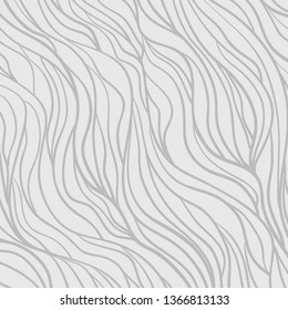 Square wavy background. Hand drawn waves. Stripe texture with many lines. Waved pattern. Black and white illustration