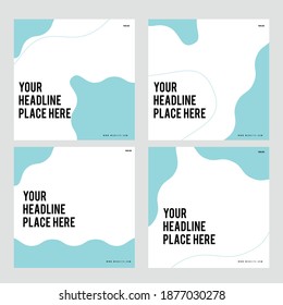 square web banner. Mail newsletter layouts. Social media healthcare post. Special offer banner. Sale and discount backgrounds. Medical vector template