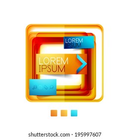 Square web design boxes - vector illustration Square web design boxes - vector illustration