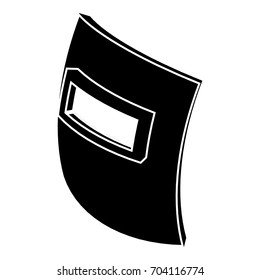 Square welding mask icon. Simple illustration of square welding mask vector icon for web