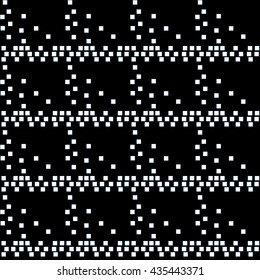 Square white seamless pattern. Fashion graphic background design. Modern stylish abstract texture. Monochrome template for prints, textiles, wrapping, wallpaper, website etc. VECTOR illustration