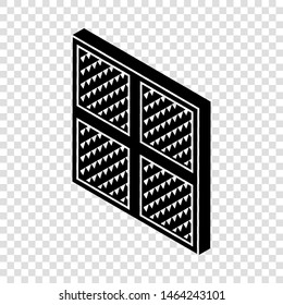 Square window frame icon. Simple illustration of square window frame vector icon for web