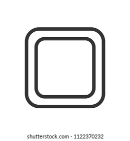 square window icon black line with simple concept, editable stroke, ui-ux, web, website, startup, pixel perfect, editable stroke.