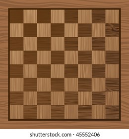 square wooden chess board with grain effect ideal background