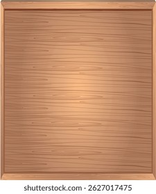 A square wooden frame with a light brown wood grain texture and beveled edges.