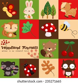 Square Woodland Card