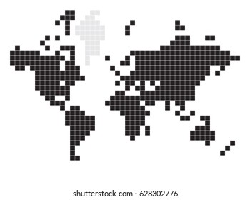 square world map vector format