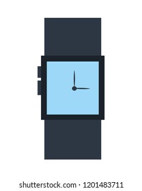 square wristwatch accessory isolated image