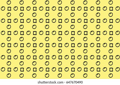 square yellow  draw modern vector clean simple editable pattern
