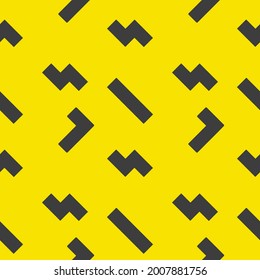 Square yellow geometrical abstract background.