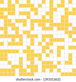 Square yellow white pattern vector illustration