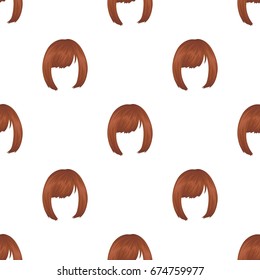Square.Back hairstyle single icon in cartoon style vector symbol stock illustration web.