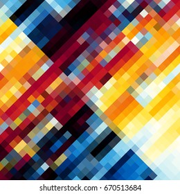 Squared abstract diagonal pattern in low poly style.