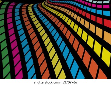 Squared abstract  slide illustration