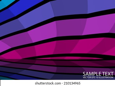 Squared abstract vector background illustration - Vector techno reflected abstract background template