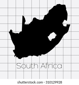 A Squared Background with the country shape of South Africa