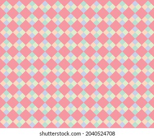 Squared colorful background. The color is cute like candy.