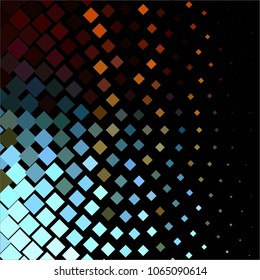 Squared colorful vector background. Abstract halftone illustration pattern. Vintage texture
