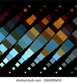 Squared colorful vector background. Abstract halftone illustration pattern. Vintage texture
