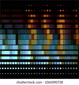 Squared colorful vector background. Abstract halftone illustration pattern. Vintage texture
