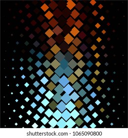 Squared colorful vector background. Abstract halftone illustration pattern. Vintage texture
