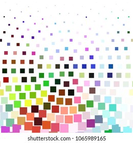 Squared colorful vector background. Abstract halftone illustration pattern. Vintage texture
