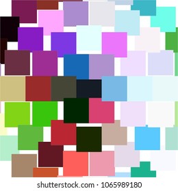 Squared colorful vector background. Abstract halftone illustration pattern. Vintage texture
