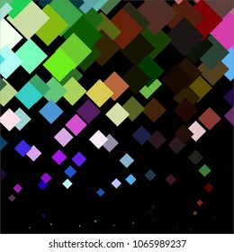 Squared colorful vector background. Abstract halftone illustration pattern. Vintage texture
