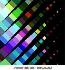 Squared colorful vector background. Abstract halftone illustration pattern. Vintage texture
