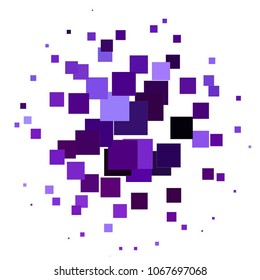 Squared colorful vector background. Abstract halftone illustration pattern. Vintage texture
